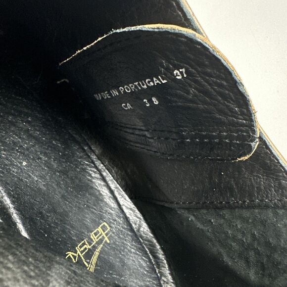 Dansko Vintage Platform Bootie Brown Tan Leather Laces Side Zip Womens 37 US 6.5 - Picture 12 of 14